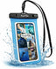 Salt Life Waterproof Phone Bag Sleeve – IPX8 100% Waterproof Protection, Universal Phone Pouch with Touchscreen Clear Window, Secure Seal Closure & Lanyard for Beach, Pool, Kayak & Travel (Aqua)