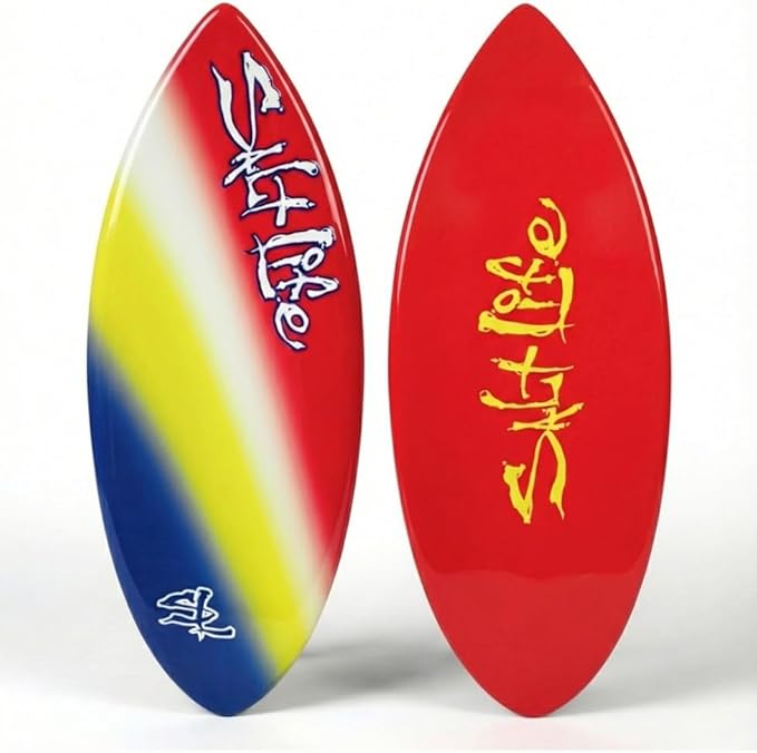 SALT LIFE Fiberglass Compression Skimboard – High-Performance Beach Skim Board for Kids, Teens & Adults – Lightweight Durable Design for Flatland & Shorebreak – 38, 42, 44, 53 in