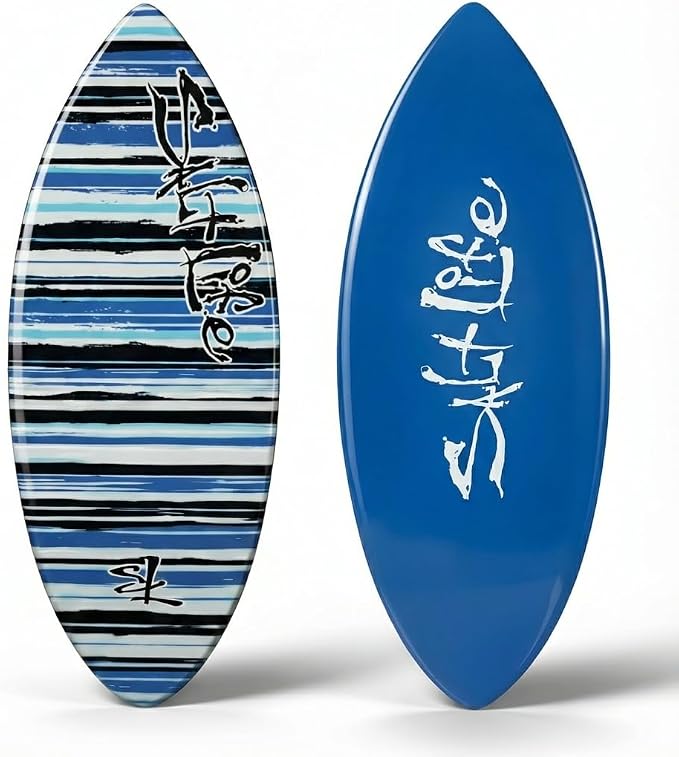 SALT LIFE Fiberglass Compression Skimboard – High-Performance Beach Skim Board for Kids, Teens & Adults – Lightweight Durable Design for Flatland & Shorebreak – 38, 42, 44, 53 in