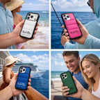 Salt Life Case for iPhone 16 & iPhone 17, Quilted Soft-Touch Silicone Phone Cover, Shock-Absorbing Protective Case with Puffy Cushion Grip (Sand, iPhone 16)