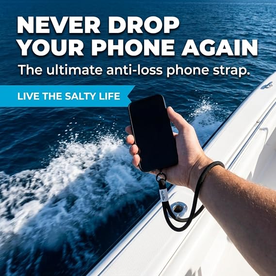Salt Life Phone Lanyard Wrist Strap – Cell Phone Lanyard with Tether Tab, Anti-Loss Phone Wrist Strap for Any Smartphones