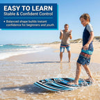 SALT LIFE Fiberglass Compression Skimboard – High-Performance Beach Skim Board for Kids, Teens & Adults – Lightweight Durable Design for Flatland & Shorebreak – 38, 42, 44, 53 in