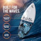 SALT LIFE Fiberglass Compression Skimboard – High-Performance Beach Skim Board for Kids, Teens & Adults – Lightweight Durable Design for Flatland & Shorebreak – 38, 42, 44, 53 in