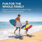 SALT LIFE Fiberglass Compression Skimboard – High-Performance Beach Skim Board for Kids, Teens & Adults – Lightweight Durable Design for Flatland & Shorebreak – 38, 42, 44, 53 in