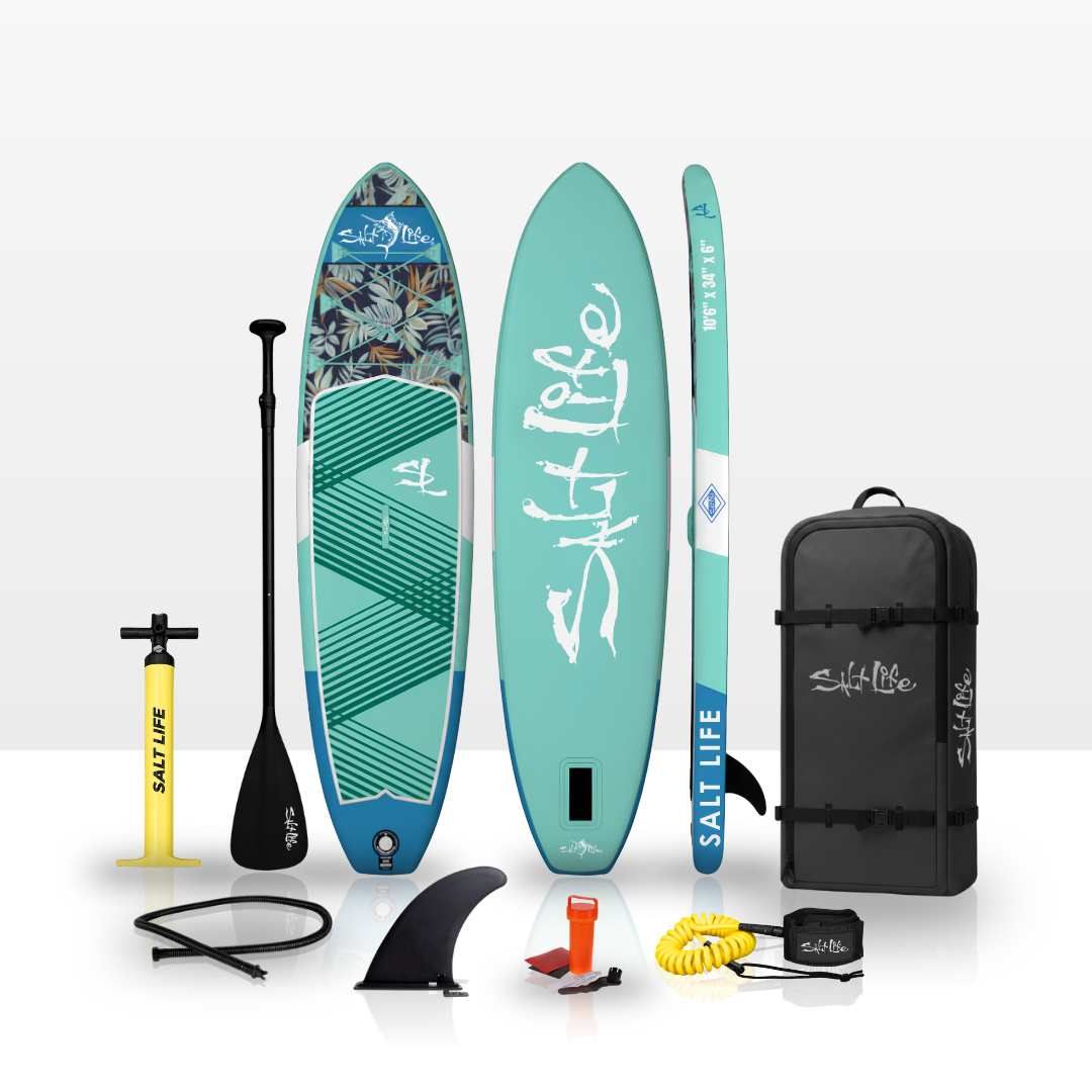 Salt Life Pattern Inflatable Stand Up Paddleboard (10'6)