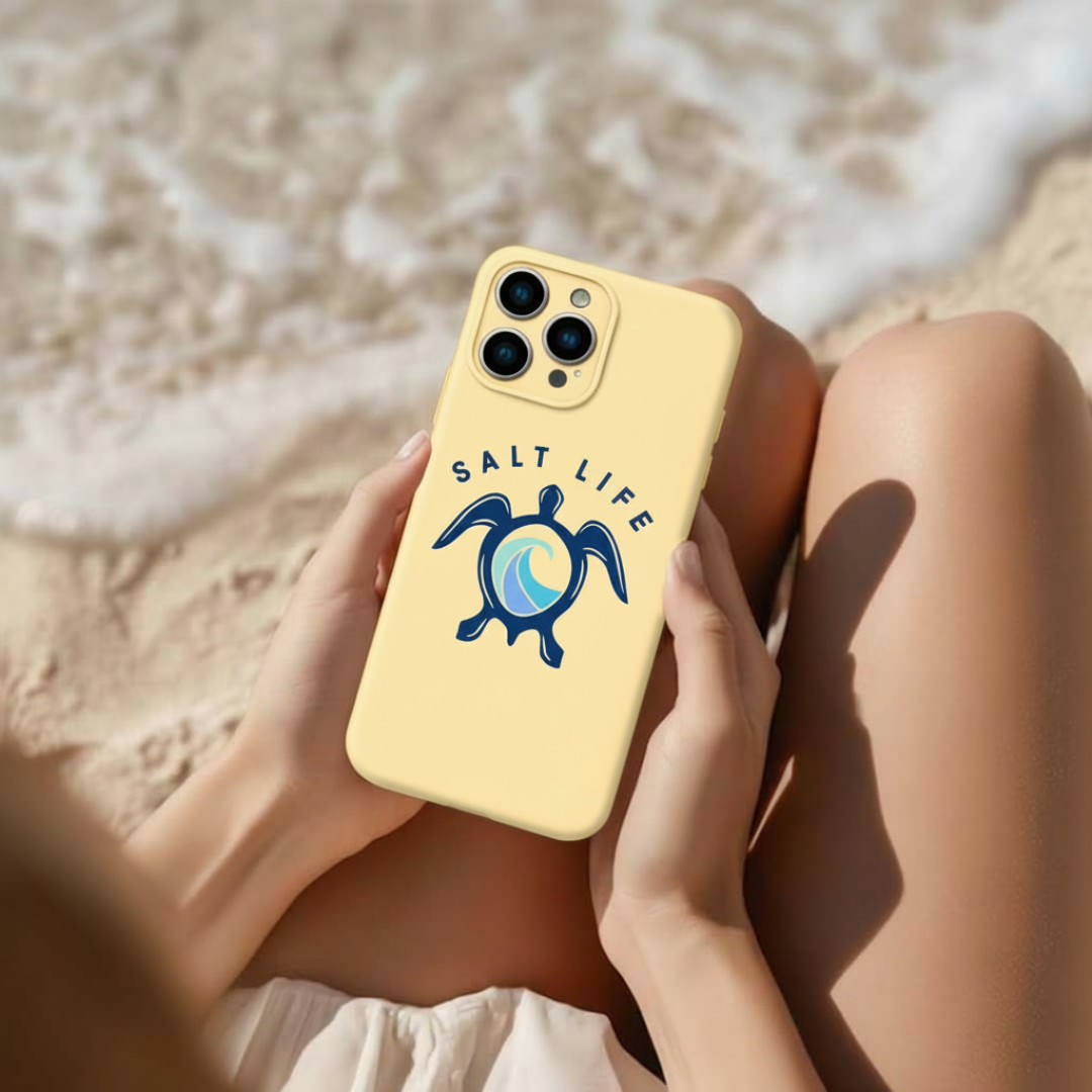 Salt Life Case for iPhone 16 & iPhone 17, Slim Shock-Absorbing Protective Phone Cover, Soft-Touch Grip, Wireless Charging Compatible with Raised Camera Protection