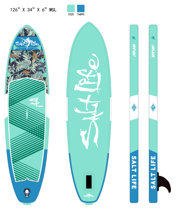 Salt Life Inflatable Stand Up Paddleboard-Ocean Quest & Sea Motion (10'6" & 11'0")